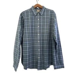 Faherty Mens Long Sleeve Ventura Button Up Shirt Size XXL Blue Arctic Plaid NWT